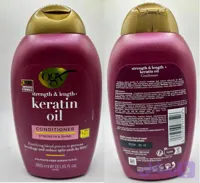 شامپو کراتین اویل مو حاوی بیوتین و کراتین مناسب موی فر حجم 385 میلی لیتر