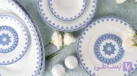 چینی زرین پیکره ایتالیا اف طرح تاشکند 12 نفره 102 پارچه