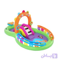 استخر بادی کودک سرسره دار طرح موزیک Bestway 53117