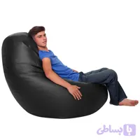 مبل شنی راحتی یک نفره چرم تیره