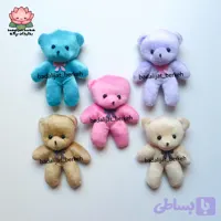 عروسک خرس پولیشی رنگی . خرس بوکت عروسکی -کپی