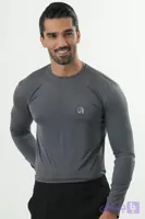آندر اسکراب مردانه طوسی (تیشرت زیر اسکراب) (کد KV8YN)