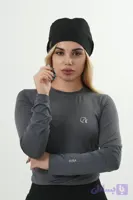 آندر اسکراب زنانه طوسی (تیشرت زیر اسکراب) (کد ZC5ZV)