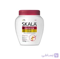 ماسک مو سرامید اسکالا داخل حمام مناسب موهای صاف و فر حجم ۱۰۰۰ میلی لیتر - سایز 1000 گرم - زنانه | Skala Ceramide Hair Mask 1000ml
