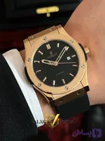 ساعت مردانه هابلوت کلاسیک اتوماتیک رزگلد Hublot