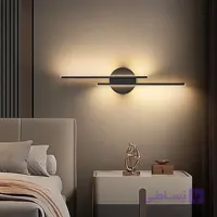 چراغ دیواری خطی مهتابی مشکی