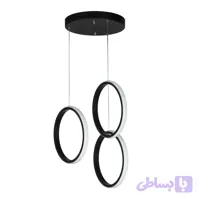 لوستر مدرن سه شعله چشمه نور کد L6369