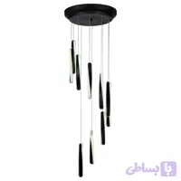 لوستر مدرن چشمه نور کد L6406/10BK