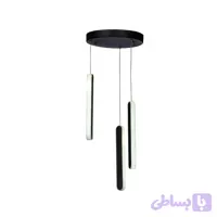 لوستر مدرن چشمه نور کد L6411/3-BK