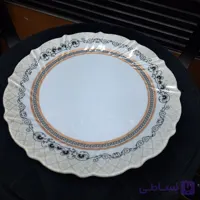 بشقاب پلوخوری چینی ملامین طرح ورساچه