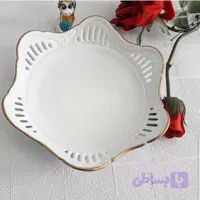 بشقاب سرو مقصود لب طلا