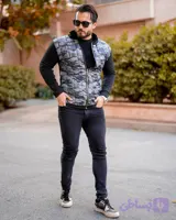 کاپشن مردانه ارتشی مدل jenpo کد 6391