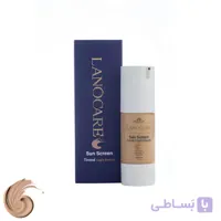 ضد آفتاب رنگی لایت فرنچ لانوکر (LANOCARE) محافظ UVB، UVA، بدون روغن، کنترل ترشح چربی پوست، مناسب پوست های چرب حجم 30 میلی لیتر